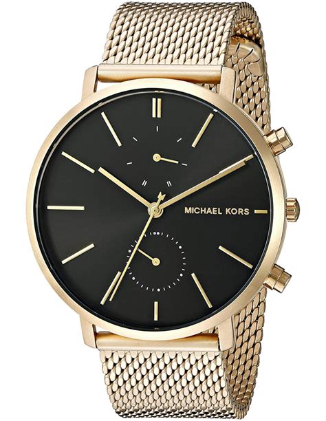 Michael Kors MK8503 Men's Jaryn Stainless Steel Mesh Black Dial